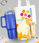 Termos & Ham Bez Çanta & Defter & Tek İçimlik Kahve & Serve Deep Uçlu Kalem Hediye Seti