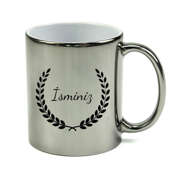 Gümüş Renk Kişiye Özel Kupa