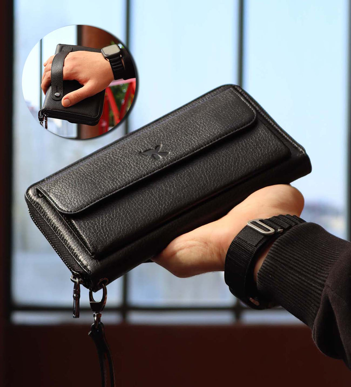 0,47 L Stanley & Hakiki Deri Cüzdan BC425 & Lacivert Porselen Kupa & Eyüp Sabri Tuncer Tıraş Kolonyası