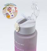 Pembe 3'lü Kilitli Su Matarası