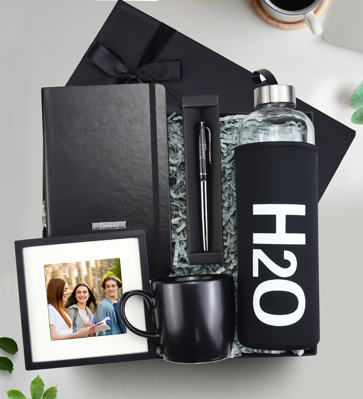 Defter & Kalem & Matara & Kupa & Çerçeve Hediye Seti