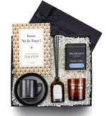 Oda Kokusu & Fincan & Kahve & Kitap & Mum Hediye Seti