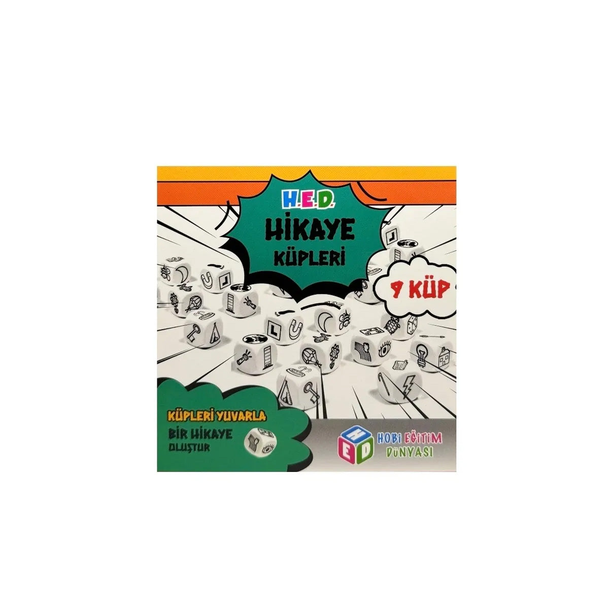 Hikaye Küpleri Oyunu & Köpük Baloncuk & Adel Kuru Boya & Türk Bayrağı & Balon & Defter Seti