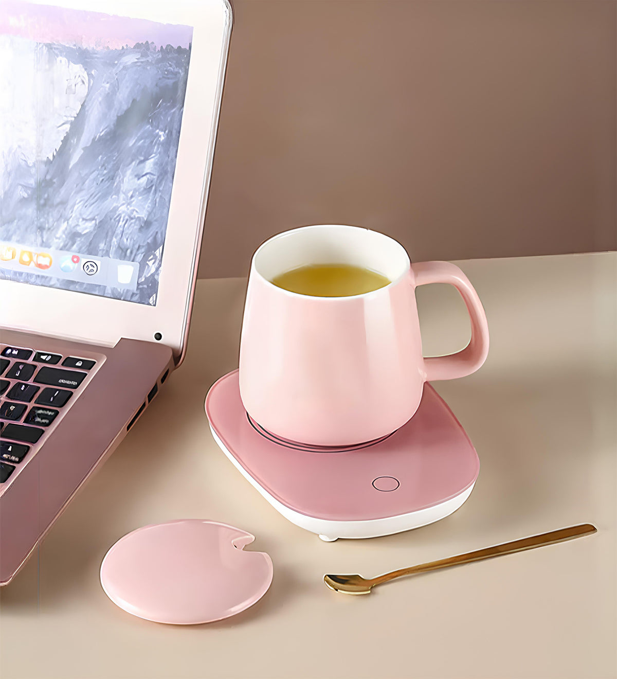 Usb Isıtıcılı 350ml Kupa Bardak Pembe