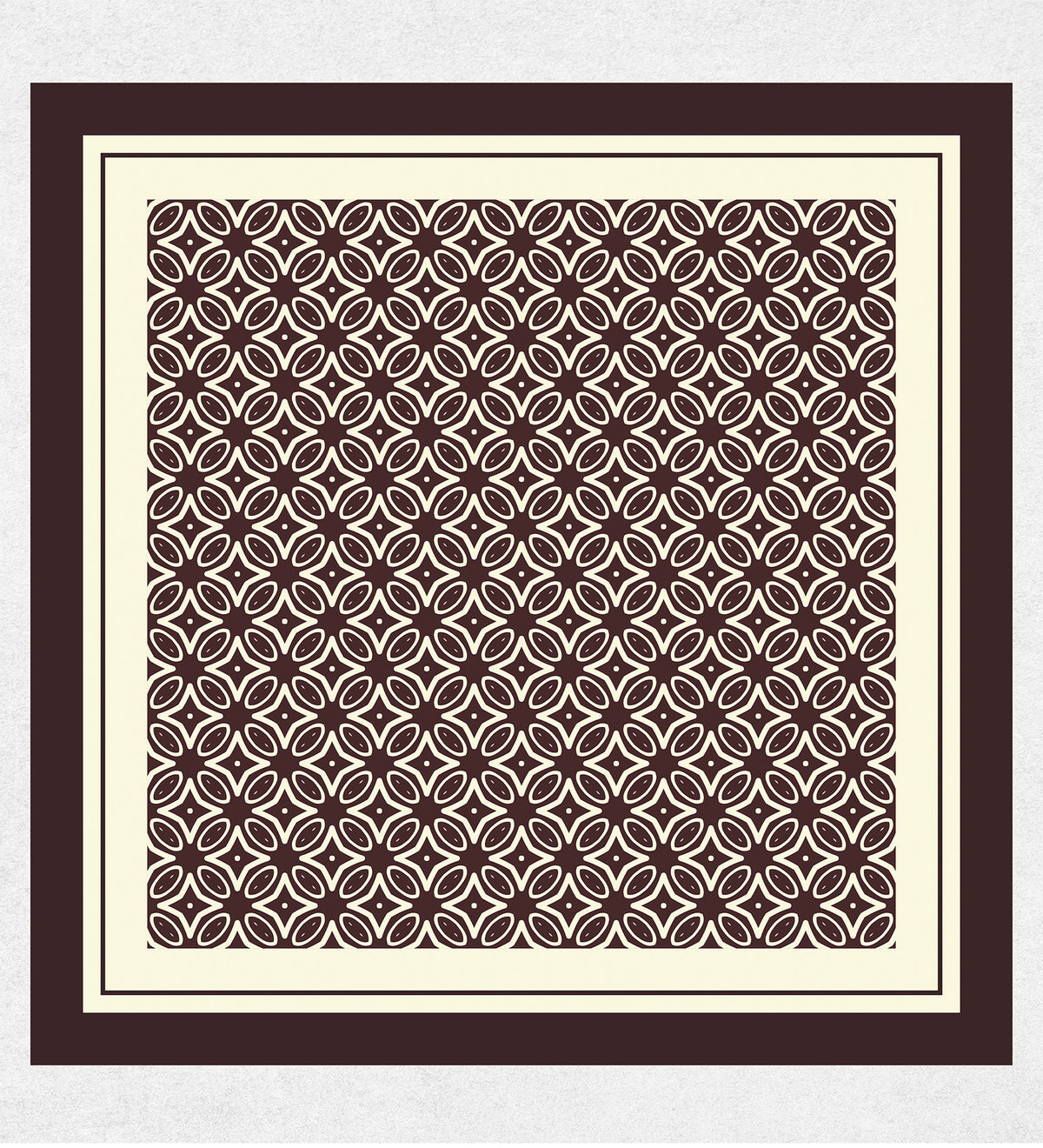 Kahverengi Tasarım Fular