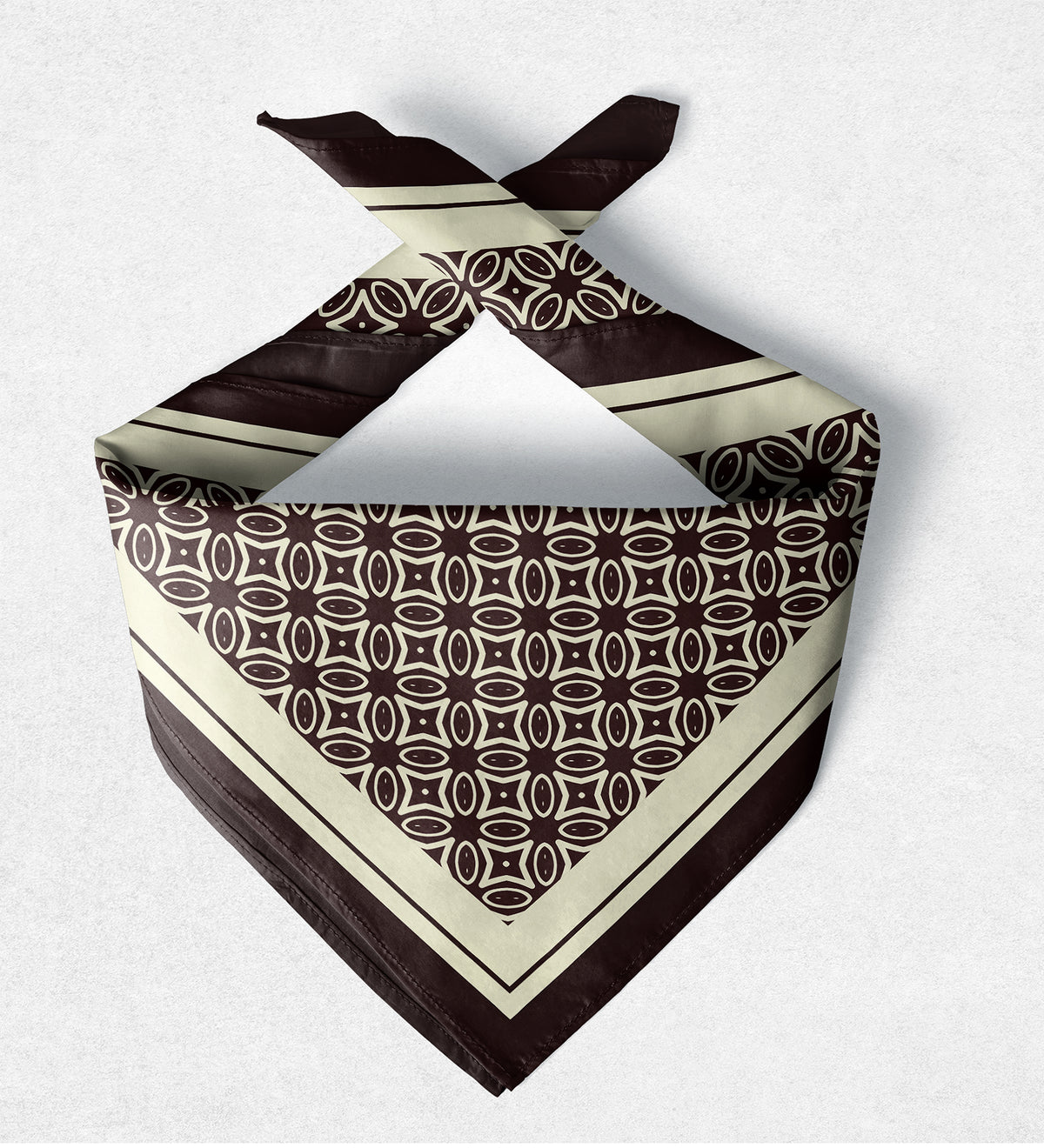 Kahverengi Tasarım Fular