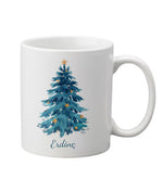 Ahşap Kasalı Kişiye Özel Dereceli Mavi Çelik Termos &Ajanda & Beyaz Tükenmez Kalem & Baskılı Kupa & Kolonya & Türk Kahvesi & Mini Çam Ağacı Hediye Seti