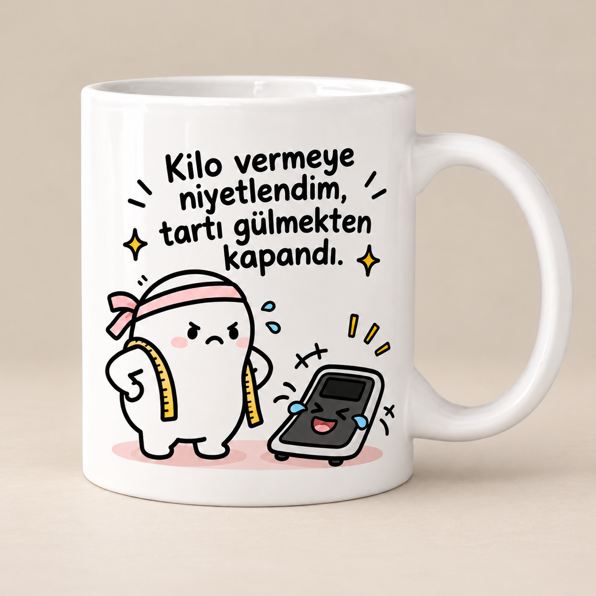 Karikatürlü Kupa Bardak