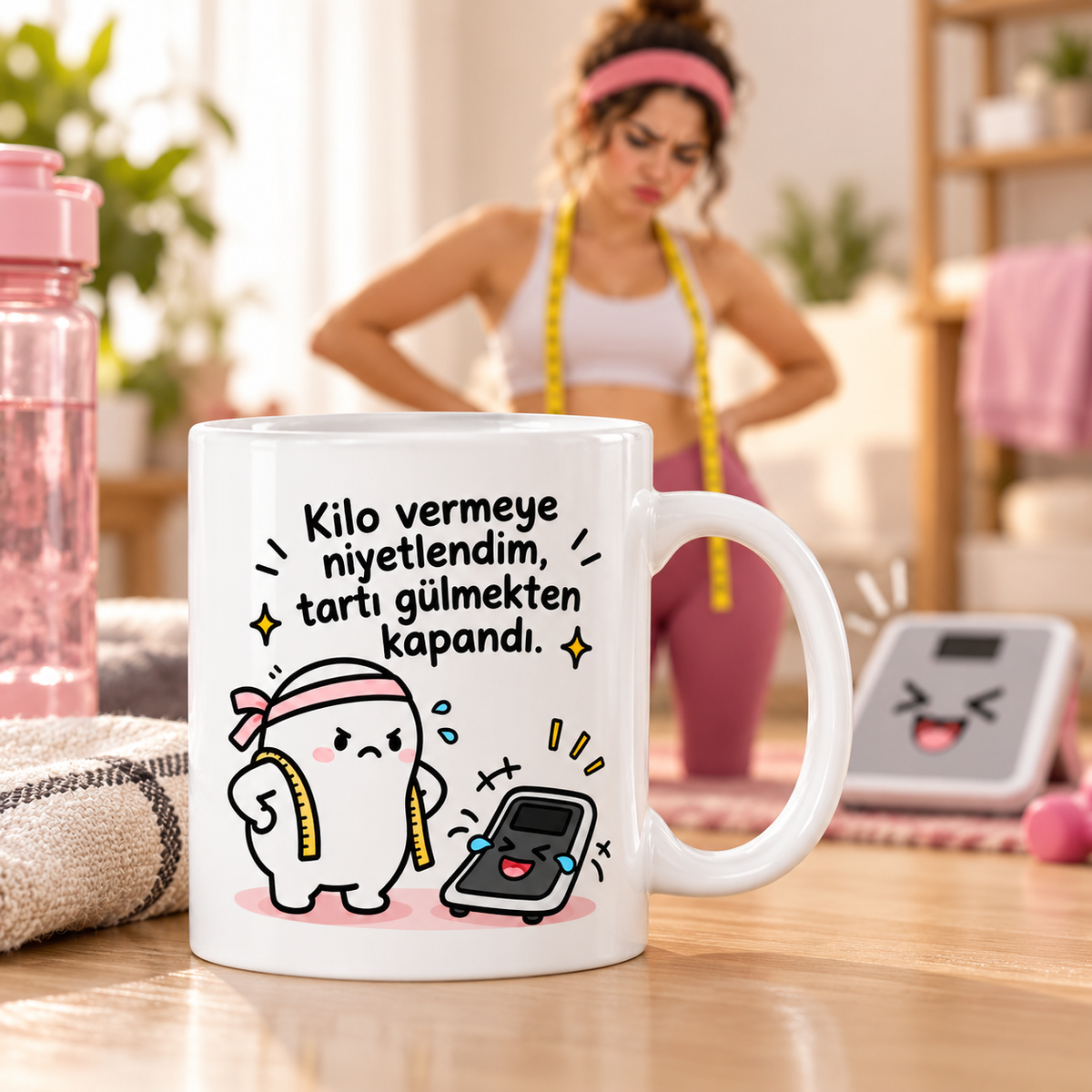 Karikatürlü Kupa Bardak