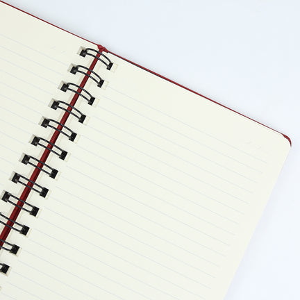 Spiralli Kırmızı Tarihsiz Defter