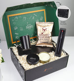 Öğretmenler Günü Kişiye Özel Siyah Metal Kutulu Mum & Tabaklı Siyah Türk Kahvesi Fincanı & Mehmet Efendi Türk Kahvesi & Tükenmez Kalem Hediye Seti