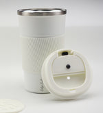 Silikonlu Beyaz Termos