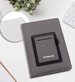 Kişiye Özel 500 ML Deri Çantalı Termos & Kulplu 280 ML Çelik Termos & Siyah French Press & Özel Deri Kılıflı 500 Ml Su Matarası & Telefon Cepli Defter & Siyah Mat Roller Kalem Premium Hediye Seti