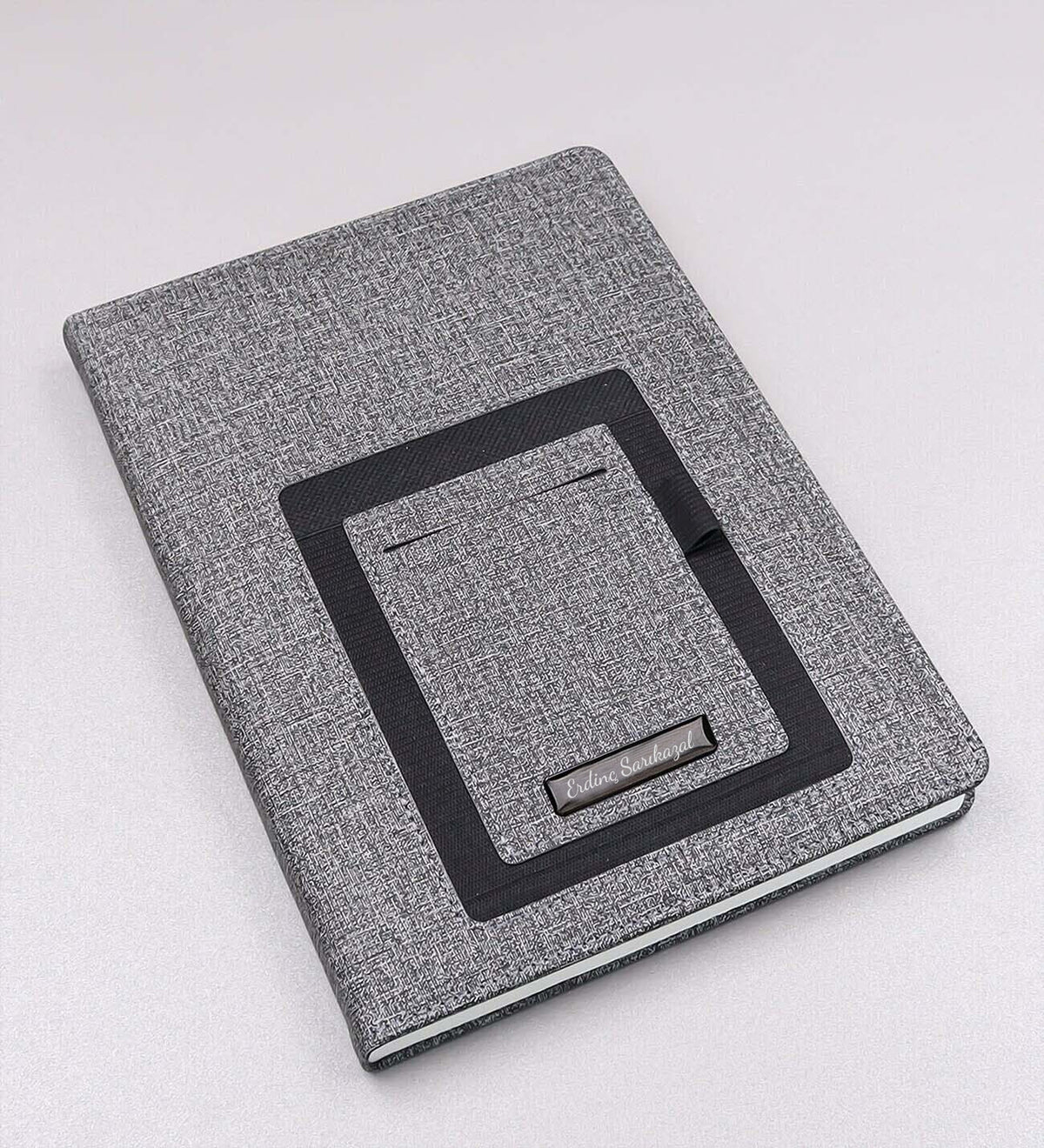 Kişiye Özel 500 ML Siyah Dereceli Termos & Telefon Cepli Defter & Siyah Kupa & Usb Bellek & Siyah Touch Pen Hediye Seti