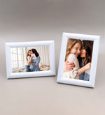 Kişiye Özel Dereceli Göstergeli 450ml Pembe Çelik Termos & Beyaz Ahşap Çerçeve & Pembe Atlı Karınca Müzik Kutusu Hediye Seti