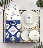 Kişiye Özel Fincan & Kutulu Mum & Türk Kahvesi Hediye Seti