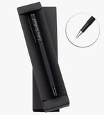 Kişiye Özel Kulplu 280 ML Çelik Termos & Siyah Cüzdan & Mat Roller Kalem & Spectrum Armani Tarzı Siyah Rose Renk Silikon Kordon Erkek Kol Saati Hediye Seti