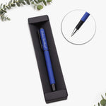 Kişiye Özel Mavi French Pressli Çelik Termos & Telefon Cepli Mavi Defter & Mavi Roller Kalem &Okyanus Kokulu Bardak Mum & Alerya Premium Filtre Kahve Hediye Seti