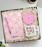 Tasarım Defter & Tükenmez Kalem & T Kupa & Bardak Altlığı Hediye Seti