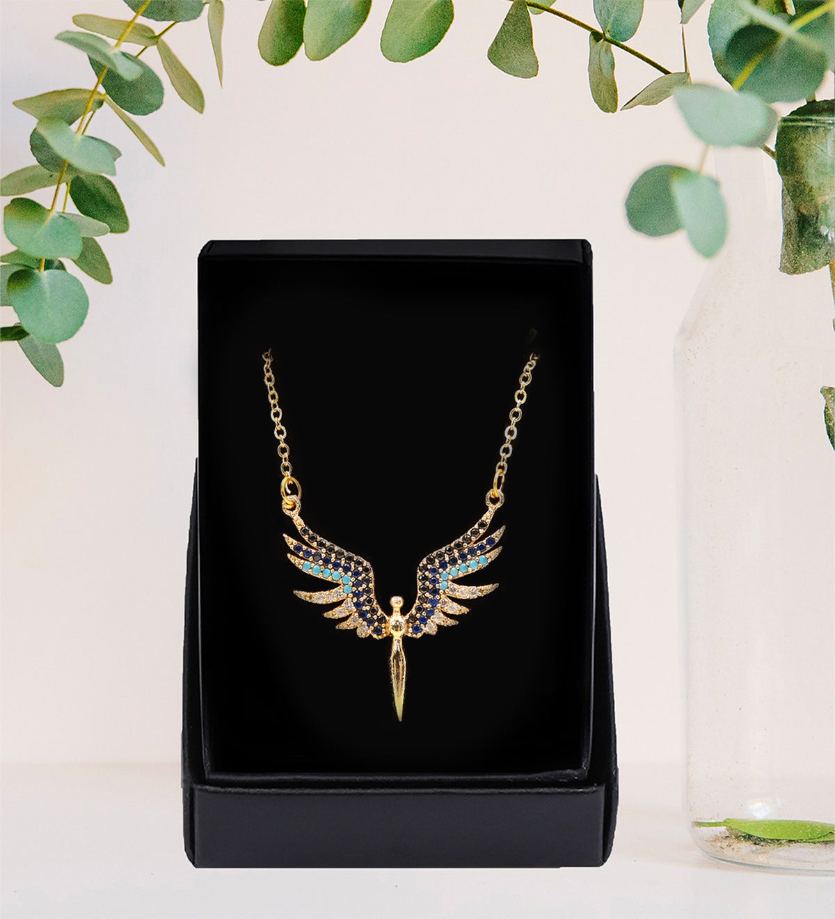 Termos & T Kupa & Melek Kolye & Kadın Parfümü Hediye Seti