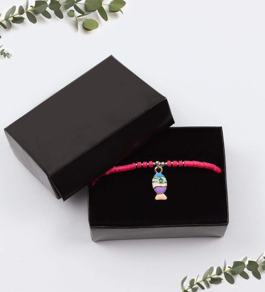 Kişiye Özel Pembe İnstagram Çerçeve & Pastel Oje & Pembe Balık Figürlü Kolye & Renkli Papatya Mandal Toka Hediye Seti