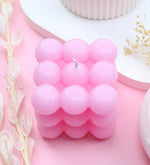 Kişiye Özel Pipetli Buzlu Cam Bardak & Pembe İnstagram Çerçeve & Pembe Bubble Mum & Renkli Balık Figürlü Kolye Doğum Günü Hediye Seti