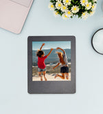 Kişiye Özel Siyah Defter & Siyah Touchpen & Siyah Kupa & Deri Kılıflı 500 Ml Cam Matara & İnstagram Çerçeve Hediye Seti