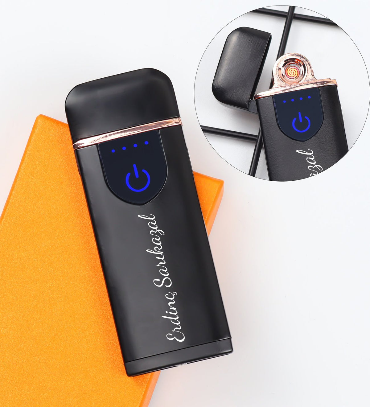 Elektronik Çakmak & Siyah Kartlık & Siyah Cüzdan & Anahtarlık & Siyah Tesbih Hediye Seti