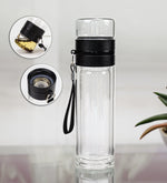 Kişiye Özel Siyah Metal Kutulu Mum &Borosilikat Çift Cidarlı 300 ml Cam Demlik Matara & Siyah Paspartulu Çerçeve & Siyah Kupa Hediye Seti