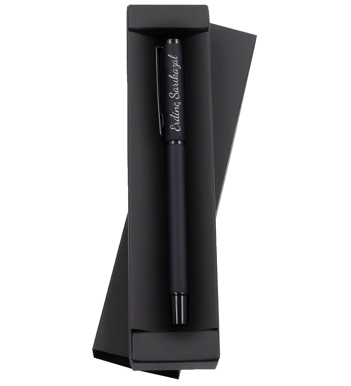 Kişiye Özel Suni Deri Cüzdan & Siyah Mat Kalem & Siyah Kemer & Siyah Defter & Siyah Tesbih & Harf Kupa Hediye Seti