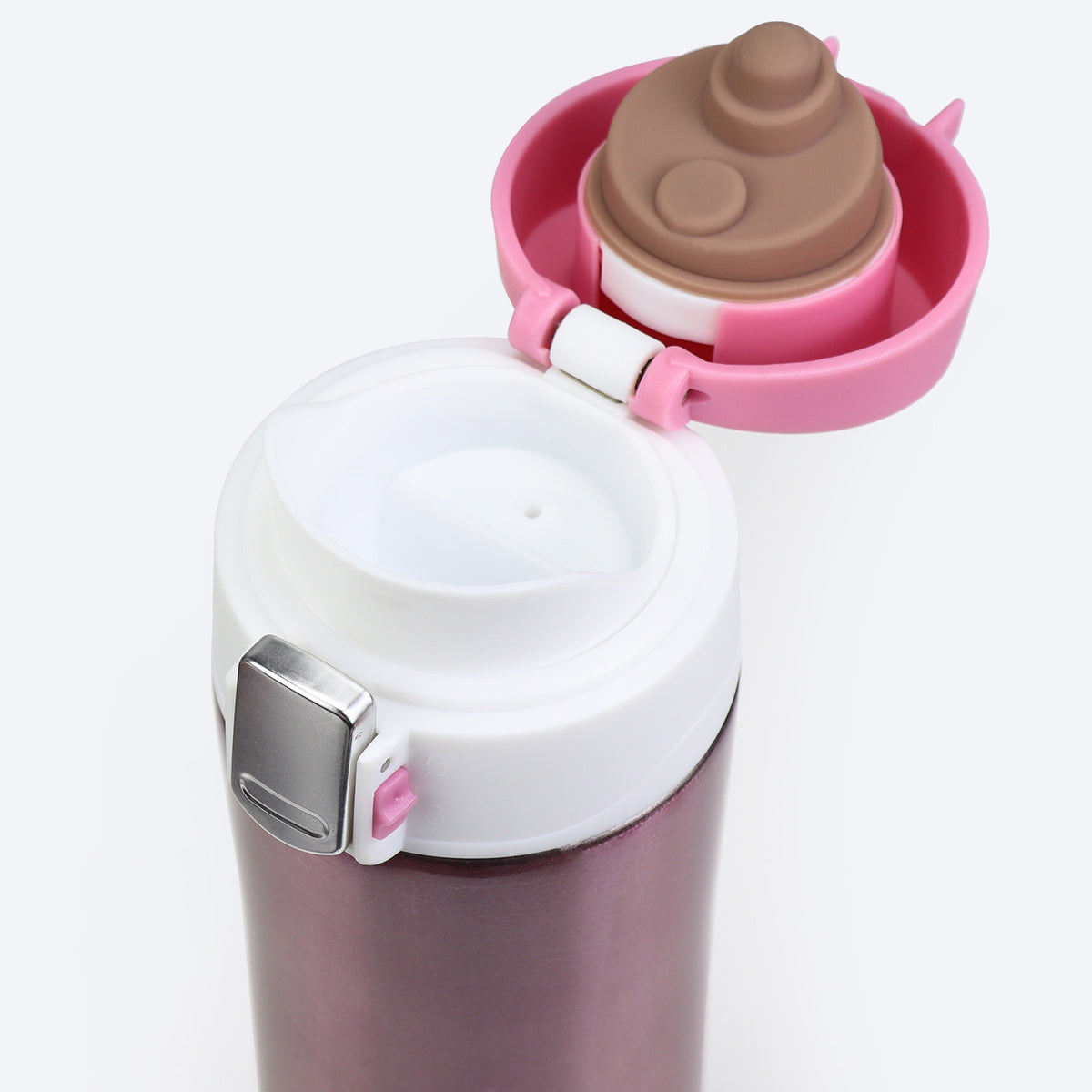 Kilitli Pembe Termos