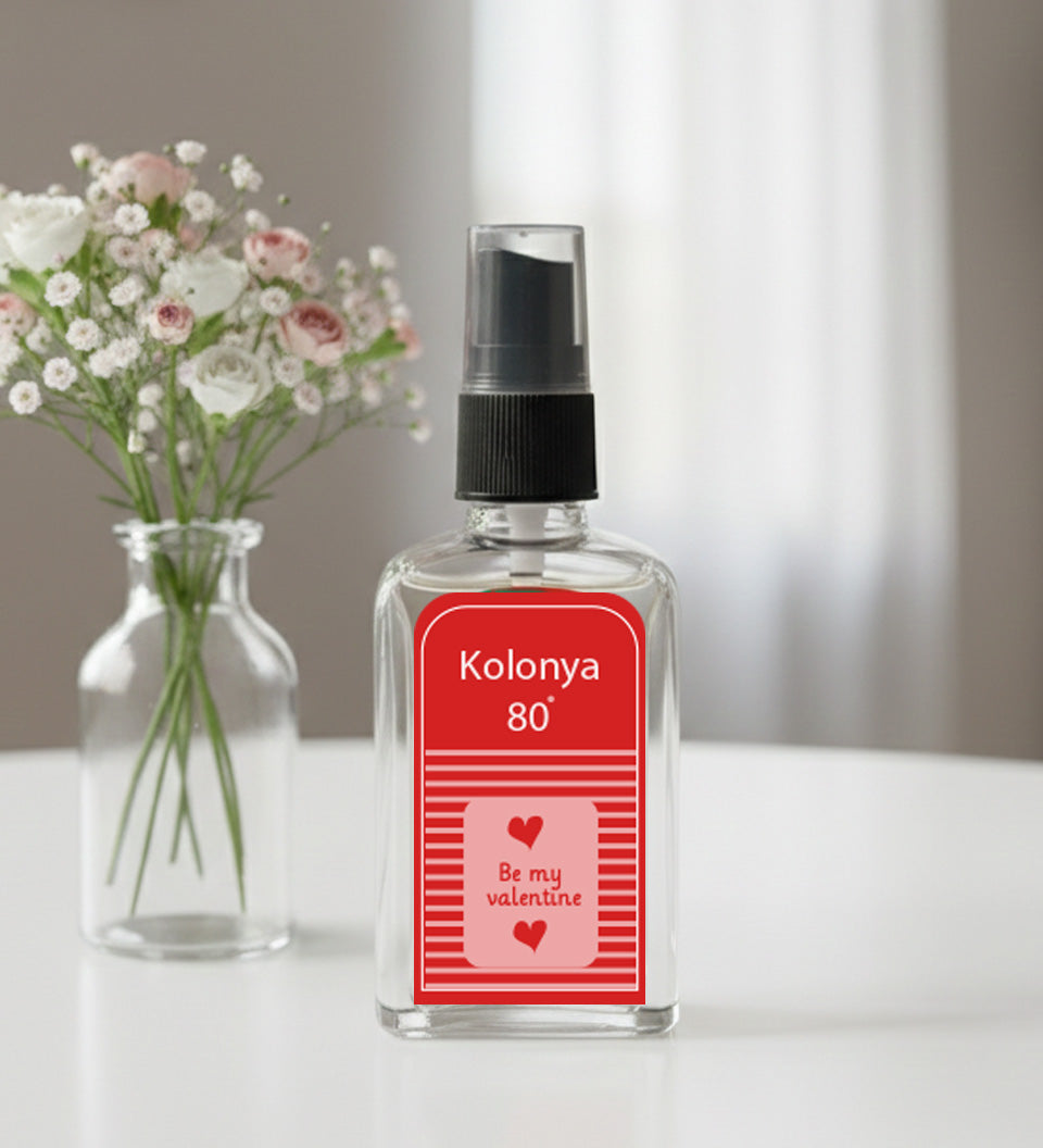 Sevgililer Günü Temalı 50 ml Kolonya