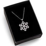 Gümüş Renk Kar Tanesi Kolye