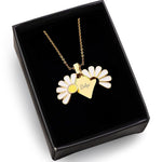 Kişiye Özel Açılır Papatya Kalp Kolye