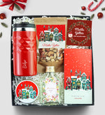 Kristal Termos & Yılbaşı Çerez & Premium Çikolata & Mum & Kolonya Hediye Seti