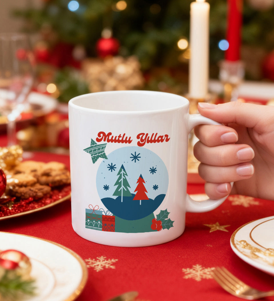 Ajanda & Kalem & French Press & Kupa & Kahve & Mum Yılbaşı Hediye Seti