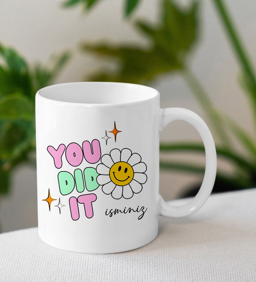 Kişiye Özel Kupa & Takvim & Defter & El Fanı & Kalem & Mum Hediye Seti