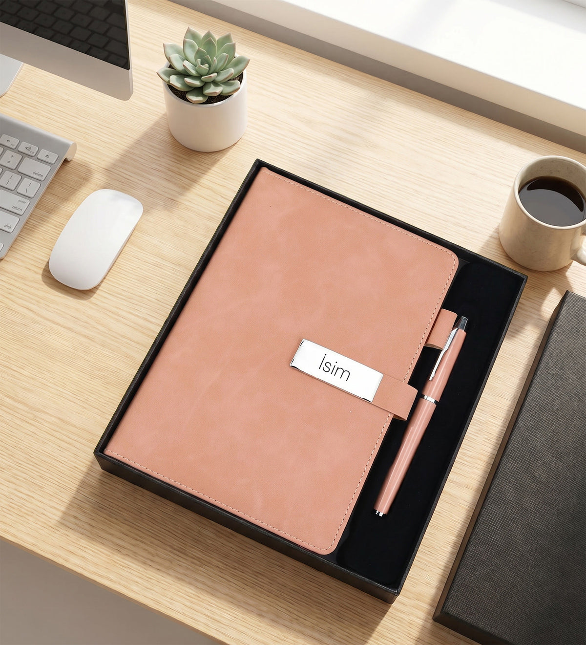 Özel Premium Kutulu Defter Kalem Seti