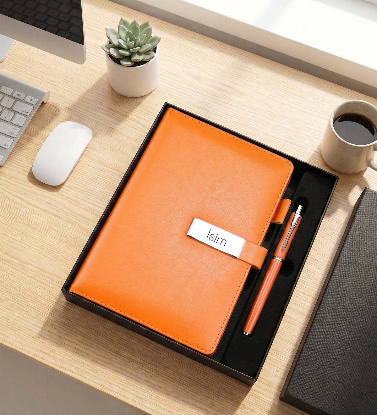 Özel Premium Kutulu Defter Kalem Seti