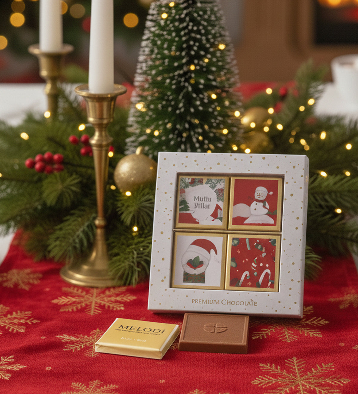 Yılbaşına Özel Premium Madlen Çikolata