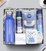 600 ML Çelik Termos Matara & Nivea Men Tıraş Köpüğü & Nivea Balsam & Nivea Deodorant & Babalar Günü Kupa Hediye Seti