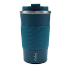 Silikonlu Mavi Termos