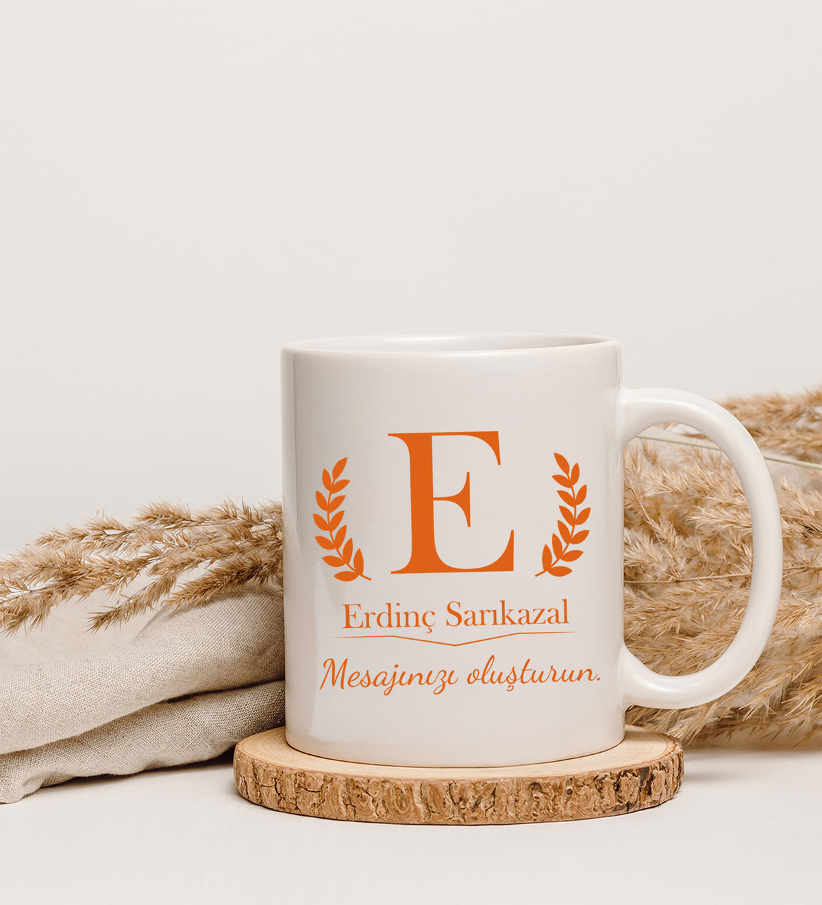 Siyah Turuncu Tasarım Defter & Turuncu Mat Roller Kalem & Kupa Hediye Seti