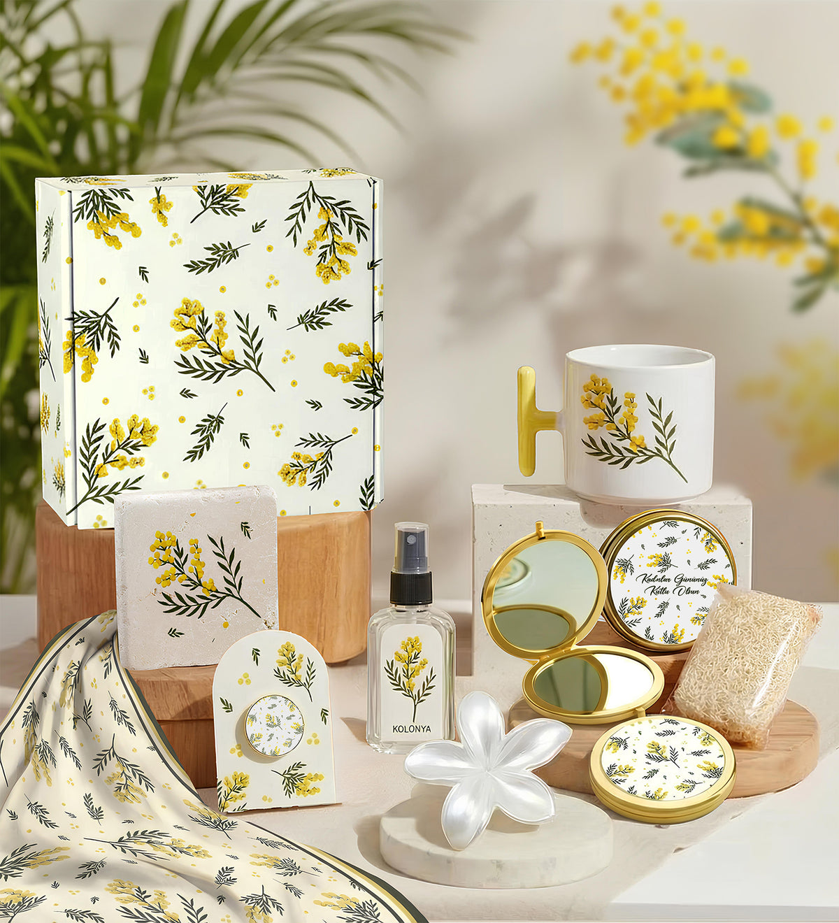 Mimoza Tasarım Kadına Hediye Kutusu