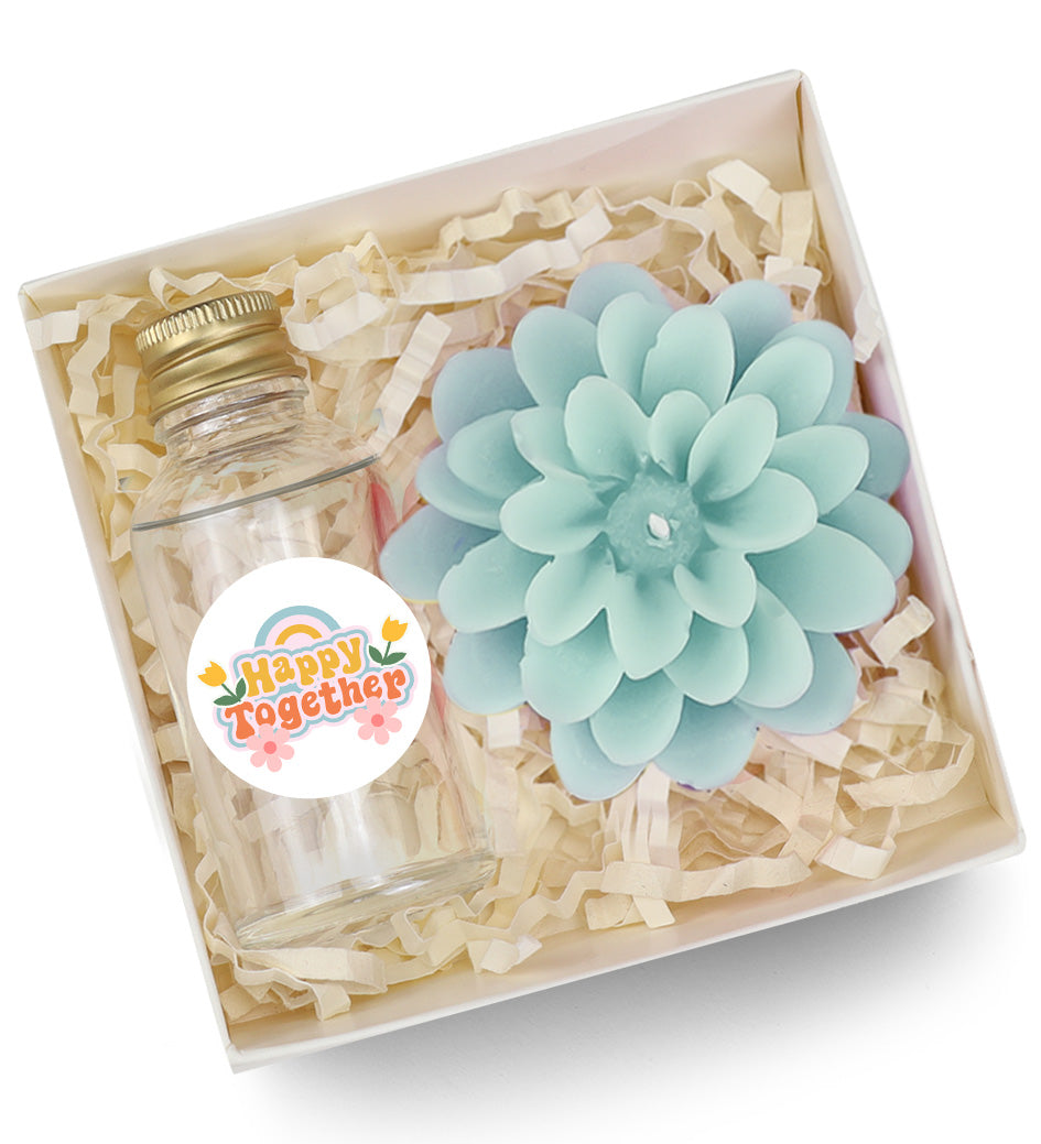 Mini Kolonya & Lotus Mum Hediye Seti