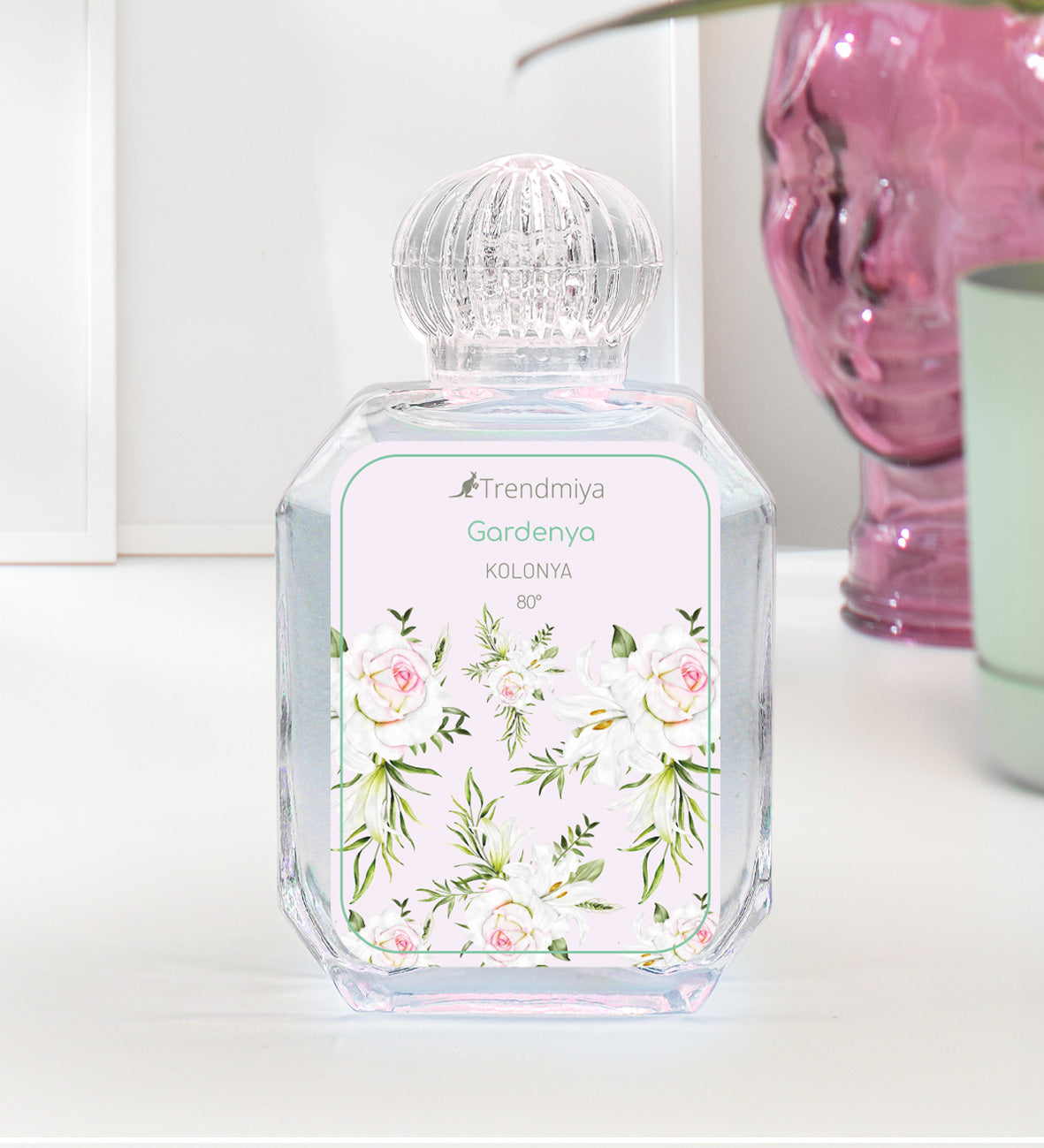 Motto İnci Yıldız Anahtarlık & Mini Kolonya Hediye Seti