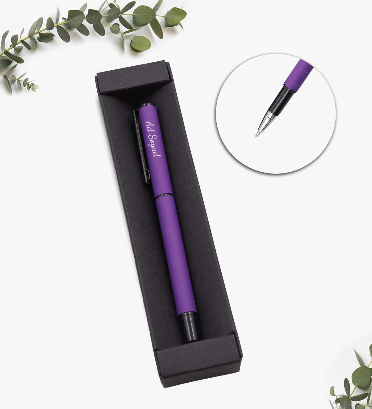 Hediye Kutusunda Kişiye Özel Mat Roller Kalem