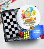 Manyetik Satranç - Tavla - Dama & Mousepad & Zeka Küpü Hediye Seti