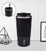 Silikon Halkalı 500 ml Termos & Anı-Seyehat Defteri & Gold Siyah Roller Kalem & Kupa & SelamlıqueHediye Seti