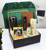 Öğretmenler Gününe Özel Kutusunda Kişiye Özel Siyah 500 Ml Çelik Termos & Kahverengi Defter & Siyah Metalik Roller Kalem & Rebul Mandaline Kolonya & İnstagram Çerçeve